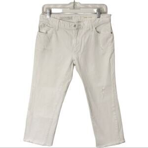 Pilcro and the Letterpress  Size 25 Hyphen Raw Hem  Distressed Jeans